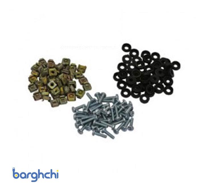 پیچ، مهره و واشر رک بسته 50 عددی اچ پی آسیا